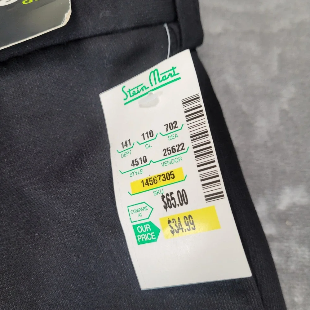 Bolle Golf Mens‎ Black Pleated Golf Pants 42x32 New